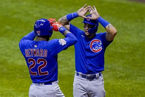 (Mark J. . What is the score for the chicago cubs